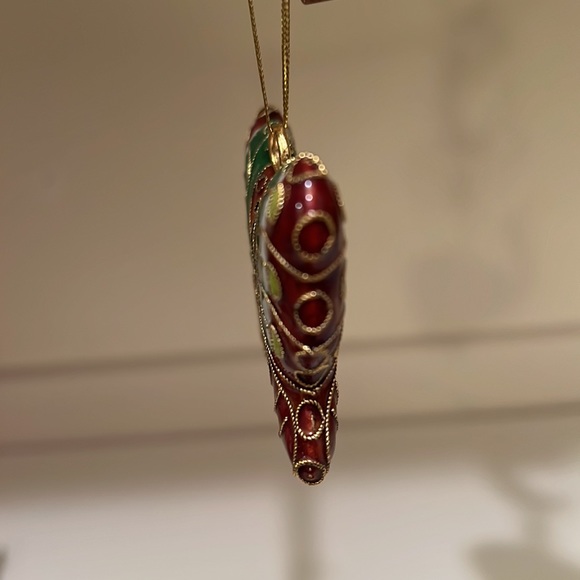 3 Vintage Cloisonné Enameled gold tone metallic Figurine Ornaments, ~3” - Picture 13 of 17